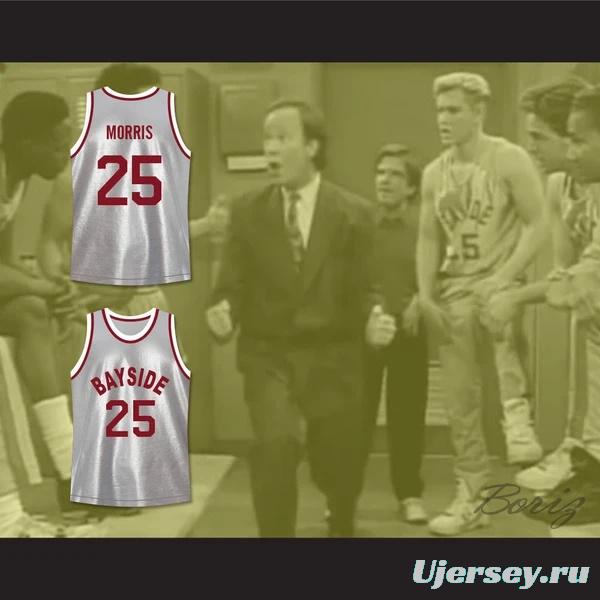 Saved By The Bell Zack Morris 25 Bayside Tigers Basketball Jersey