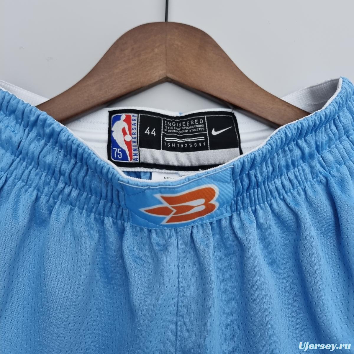 2022 Los Angeles Clippers City Edition Blue NBA Shorts