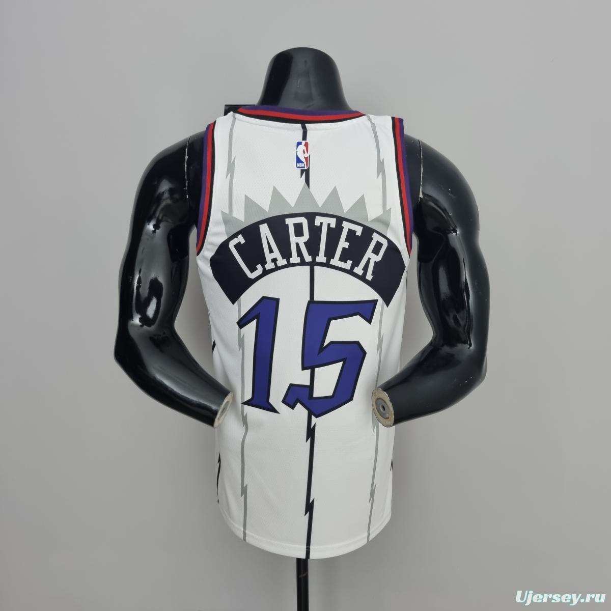 Toronto Raptors CARTER #15 White NBA Jersey