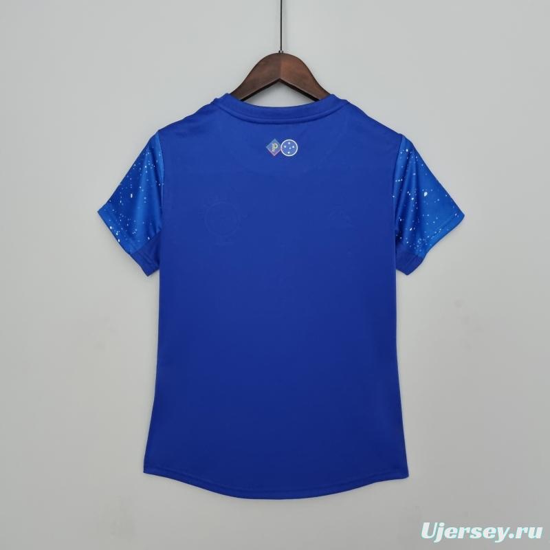 22/23 women Cruzeiro home white Soccer Jersey