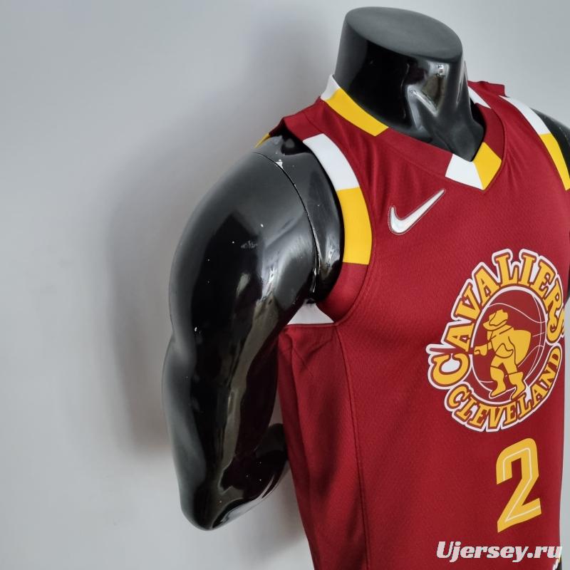 2022 Cleveland Cavaliers Irving#2 Urban Edition Red NBA Jersey