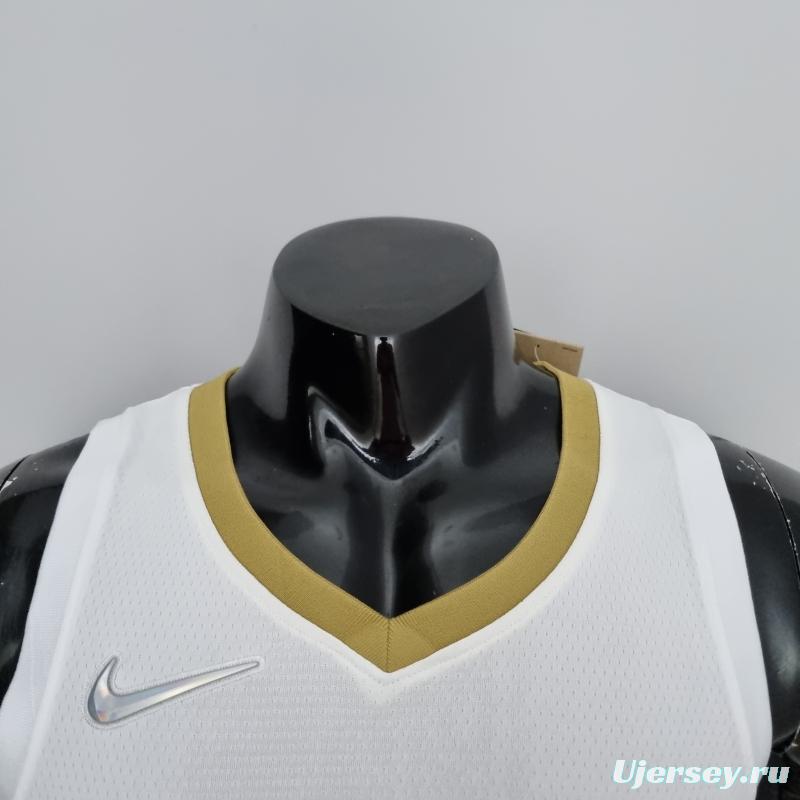 75th Anniversary New Orleans Pelicans Ingram #14 White NBA Jersey