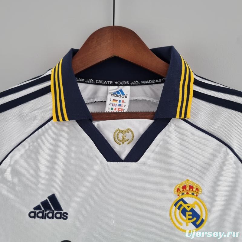 Retro Real Madrid 98/00 Home Soccer Jersey