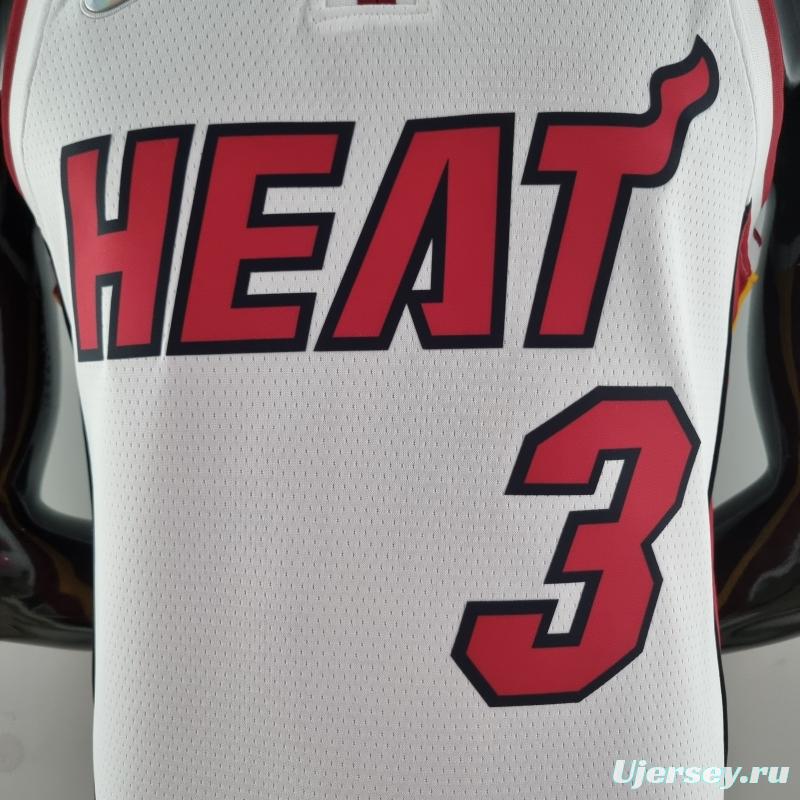 75th Anniversary Miami Heat ADEBAYO#13 White NBA Jersey