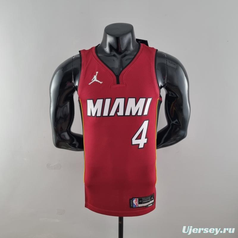 75th Anniversary Miami Heat Jordan OLADIPO#4 Burgundy NBA Jersey