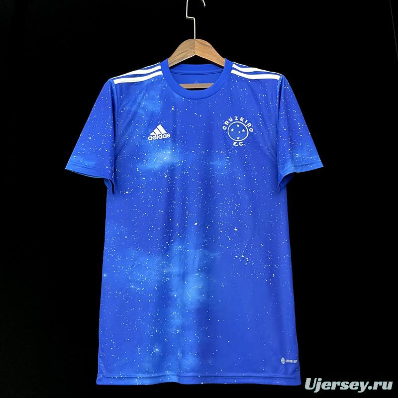 22/23 Cruzeiro Home Soccer Jersey