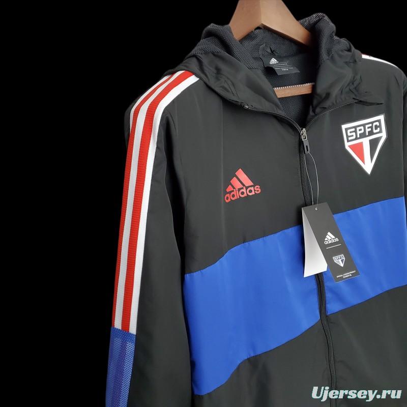 2022 Sao Paulo Windbreaker Black Blue 