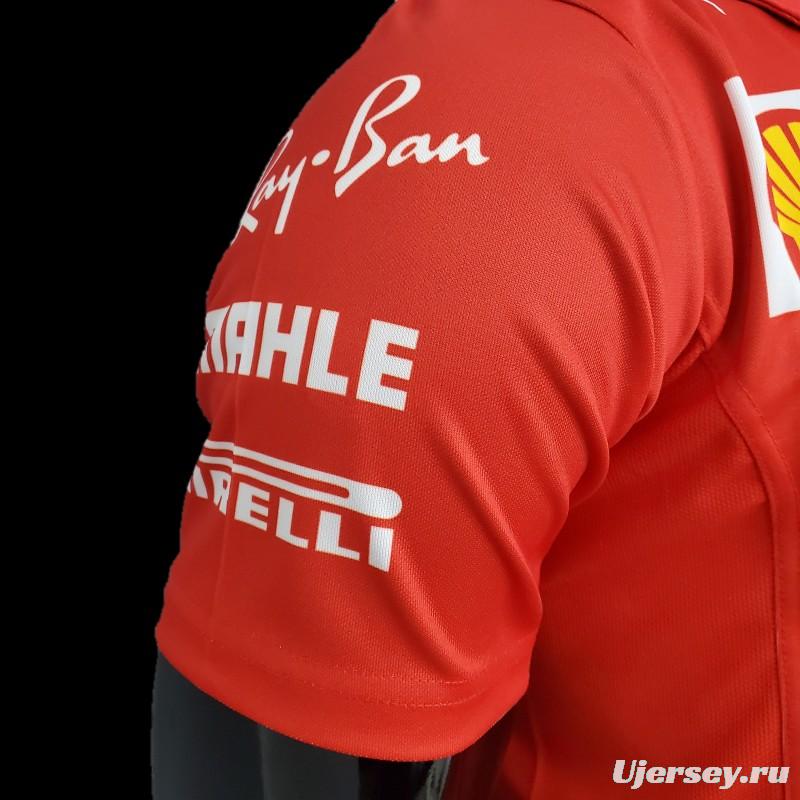 F1 Formula One; Ferrari Racing Suit Polo Red 