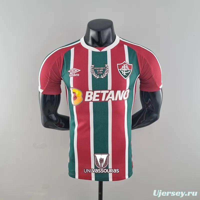 Player Version 22/23 All Sponsors Fluminense Home  Soccer Jersey