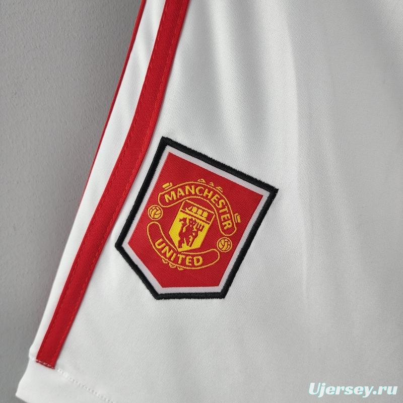 22/23 Manchester United Home Shorts  Soccer Jersey