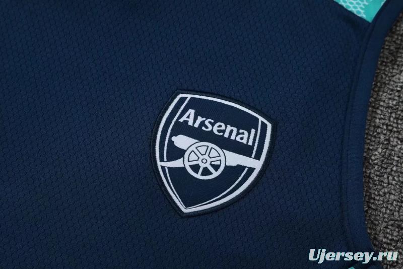 22/23 Arsenal Pre-match Training Jersey Royal Blue Vest