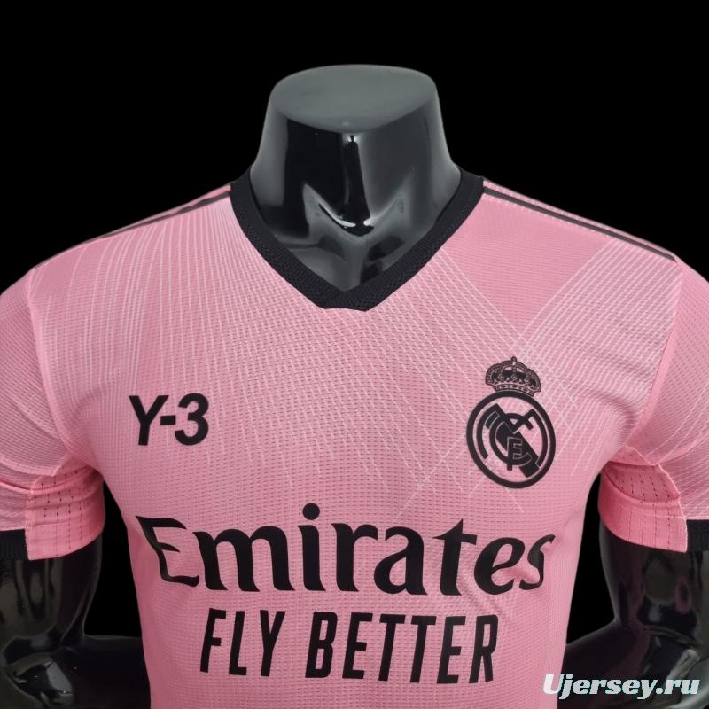 Player Version 2022 Real Madrid Y3 Edition Pink