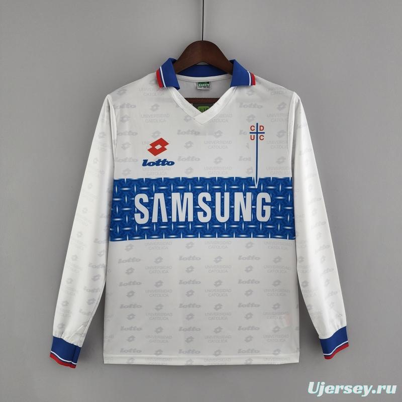 Retro 1996 Long Sleeve Deportivo Universidad Católica Third Away Soccer Jersey