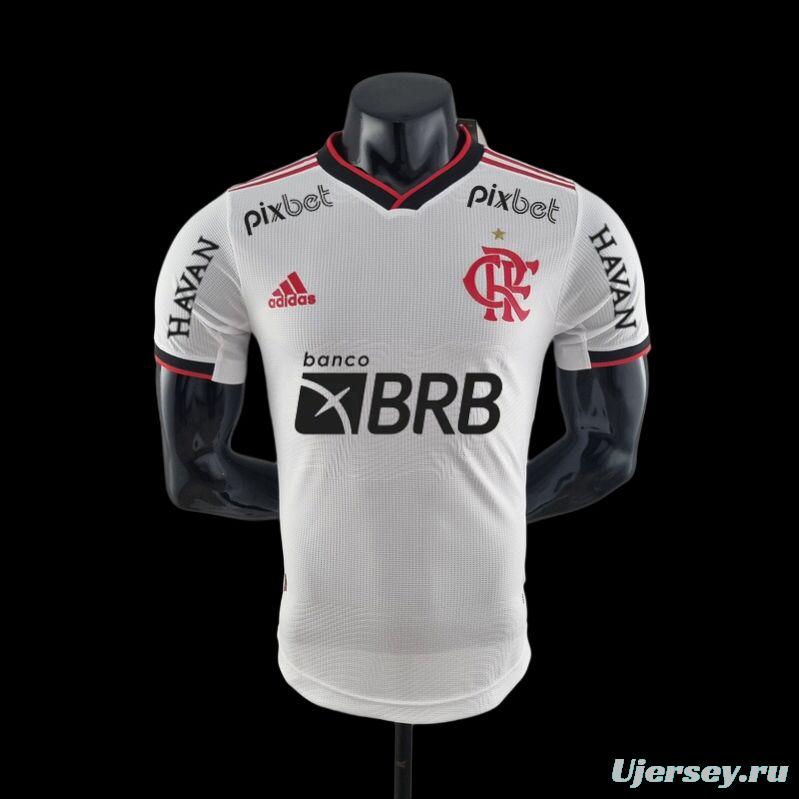 Player Version 22/23 All Sponsors Flamengo Away Soccer Jersey