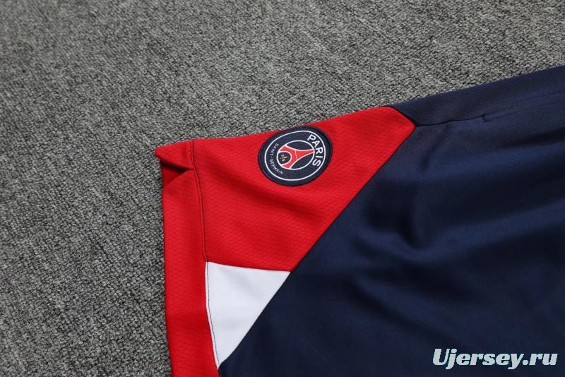 22/23PSG Royal Blue Red Bar Pre-match Training Jersey Vest