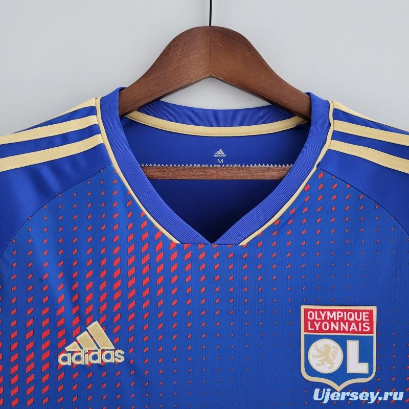 22/23 Lyon Forth Blue Soccer Jersey