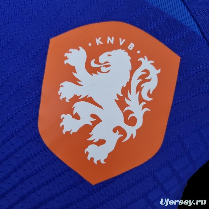 Player Version 2022 Netherlands Training Jersey Blue