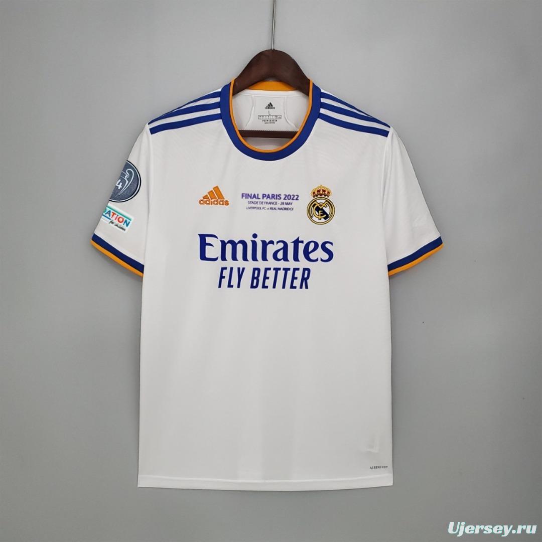 21/22 Real Madrid Final Version Home Soccer Jersey