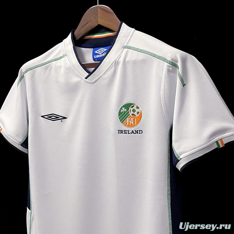 Retro 2002 Ireland Away Soccer Jersey