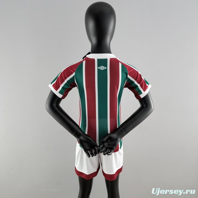 22/23 Kids Kit Fluminense Home Size16-28 Soccer Jersey