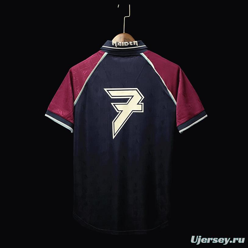 Retro 1999 West Ham Iron Maiden Home Soccer Jersey