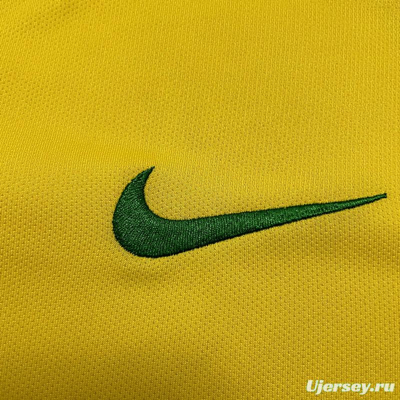 Retro 2006 Brazil Home Soccer Jersey