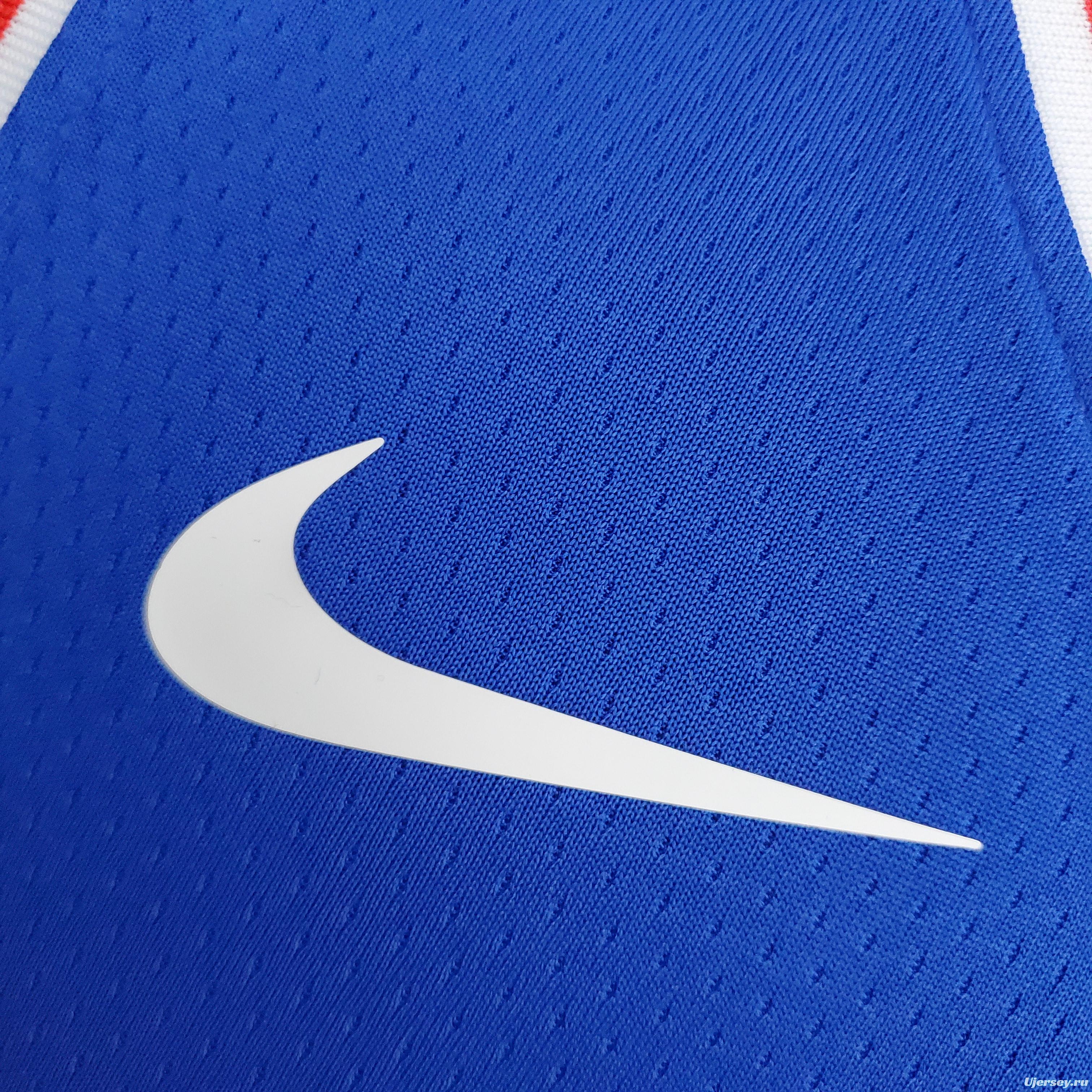NBA 76ers Harden #1 V-Neck Blue
