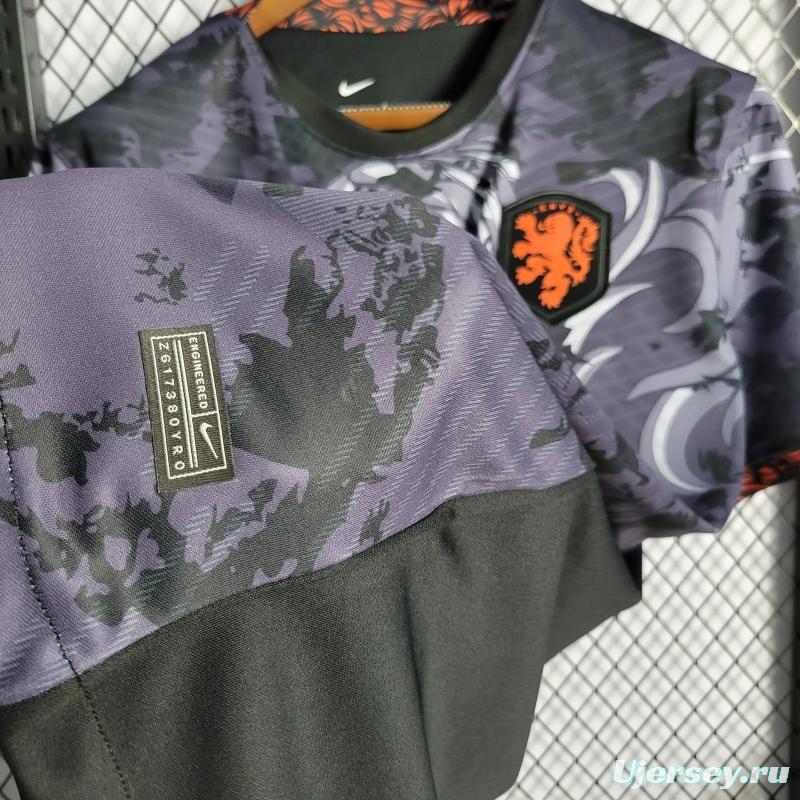 2022 Netherlands Black Training Jersey