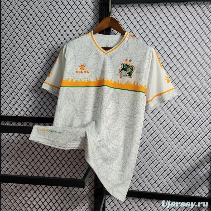 22/23 Ivory Coast White Training Jersey