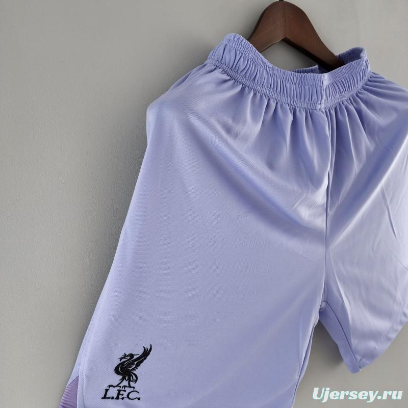 22/23 Liverpool Goalkeeper Shorts Purple