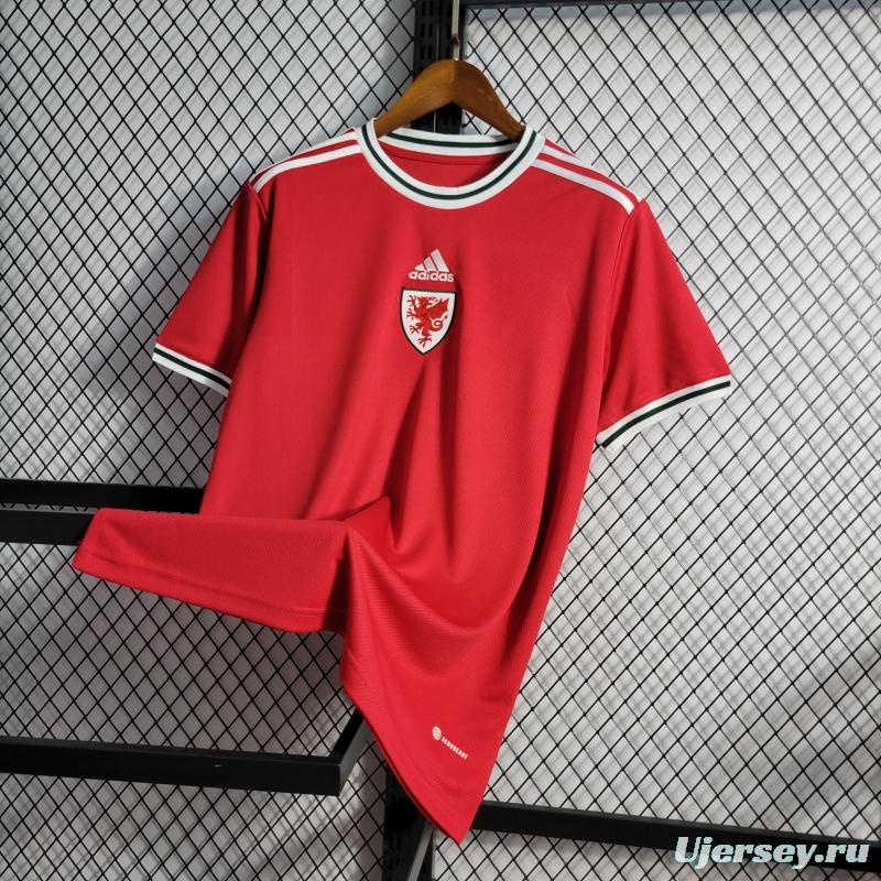 2022 Wales Home Soccer Jersey