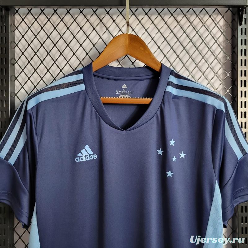 22/23 Cruzeiro Training Jersey Blue Jersey