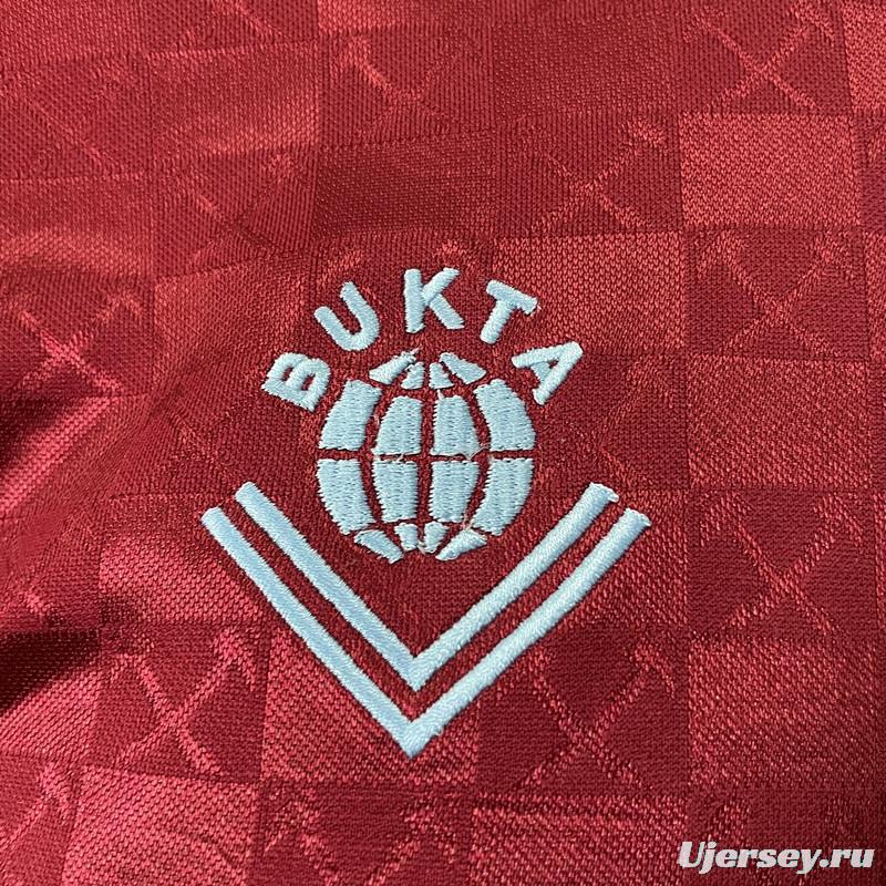 Retro 89/90 West Ham home Soccer Jersey