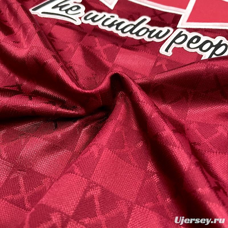 Retro 89/90 West Ham home Soccer Jersey