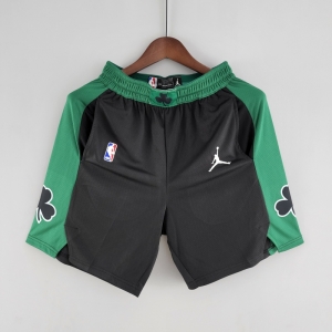 Boston Celtics NBA Shorts Black Green Trim