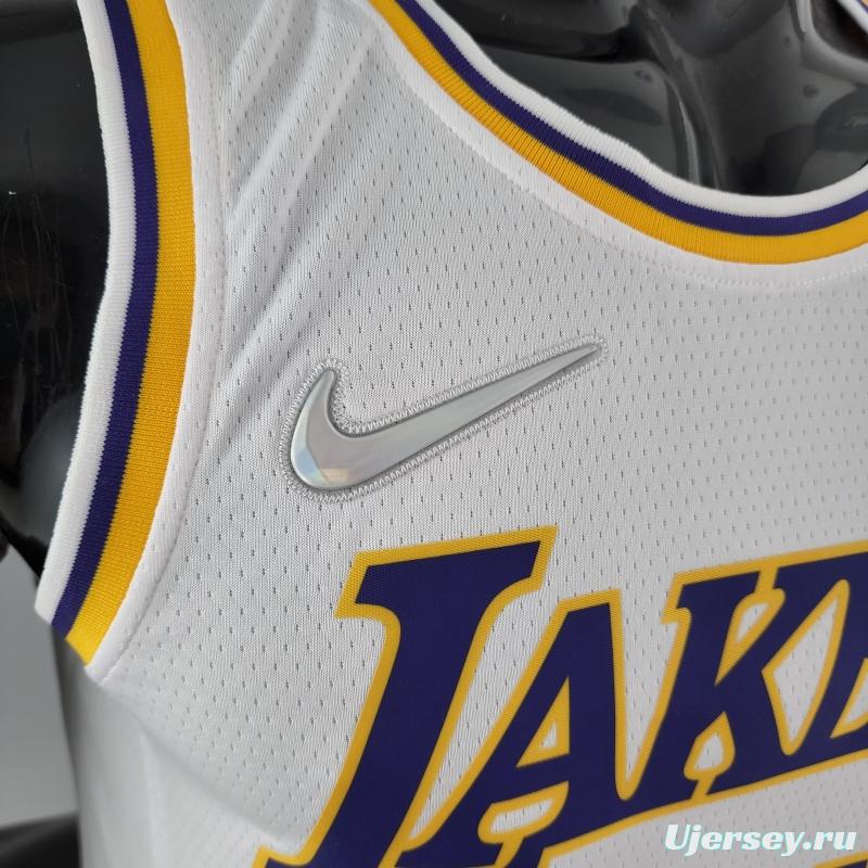 75th Anniversary IRVING #11 Los Angeles Lakers White NBA Jersey