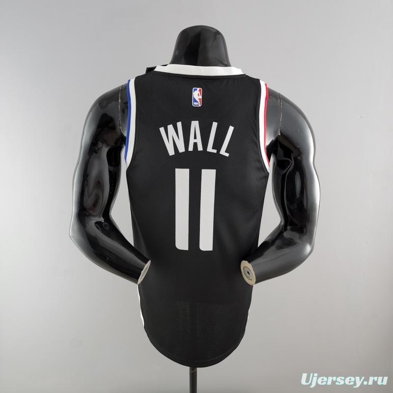 WALL#11 Los Angeles Clippers Black NBA Jersey