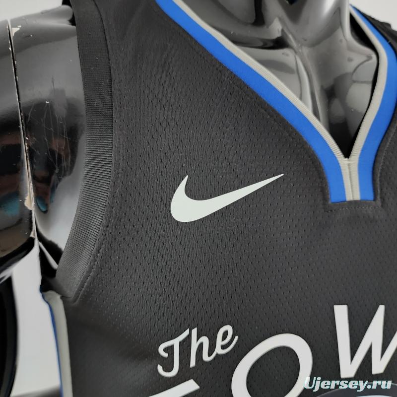 2020 WIGGINS #22 Warriors City Edition Black And Grey NBA Jersey