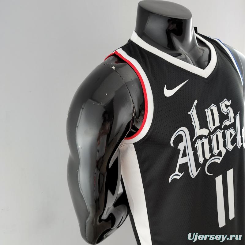 WALL#11 Los Angeles Clippers Black NBA Jersey
