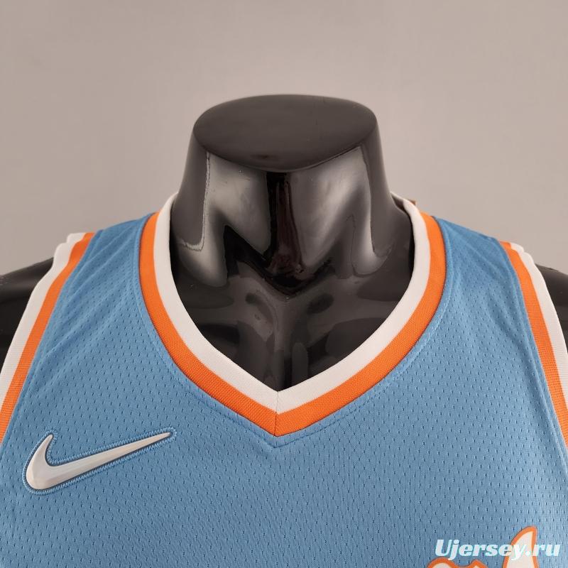 2022 WALL#11 Los Angeles Clippers City Edition NBA Jersey Blue