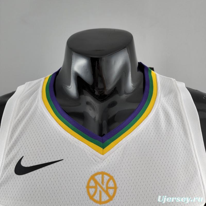 2018 New Orleans Pelicans WLLIAMSIN#1 Urban Edition White NBA Jersey