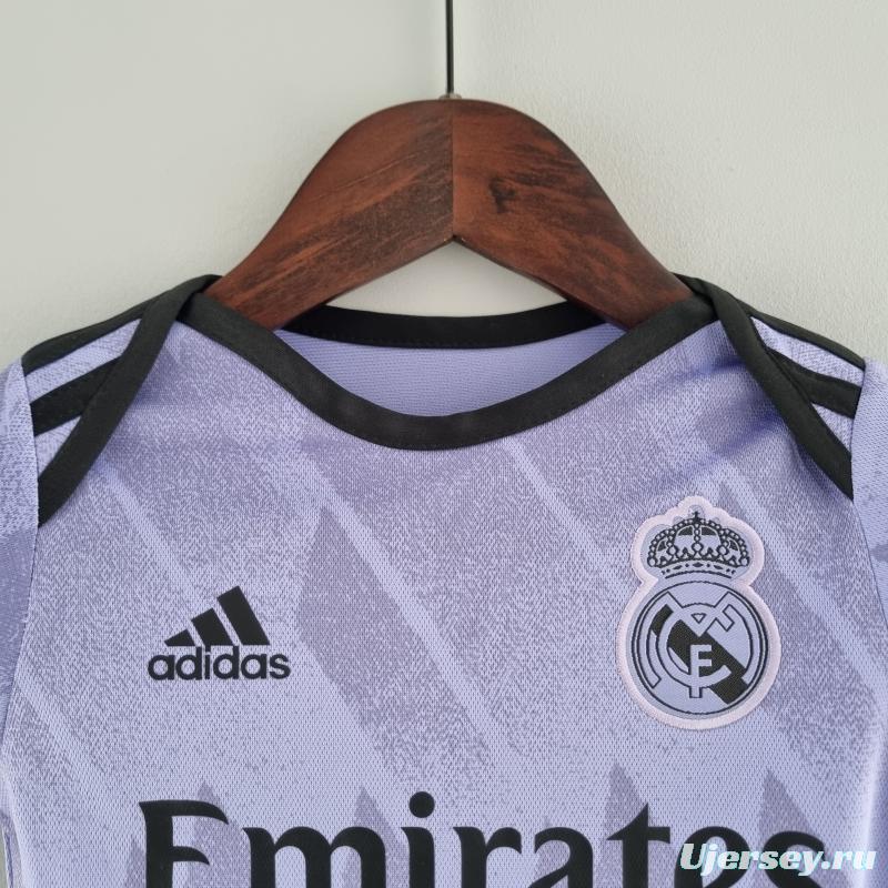 22/23 Real Madrid Away Baby KM#0031 9-12 Soccer Jersey