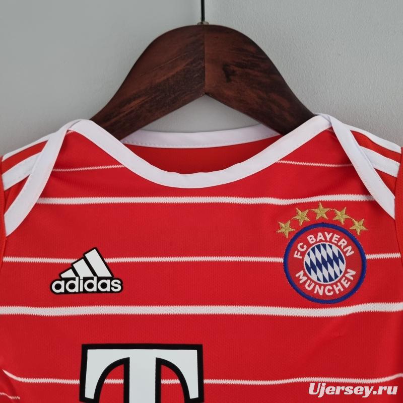 22/23 Bayern Munich Home Baby KM#0027 9-12 Soccer Jersey