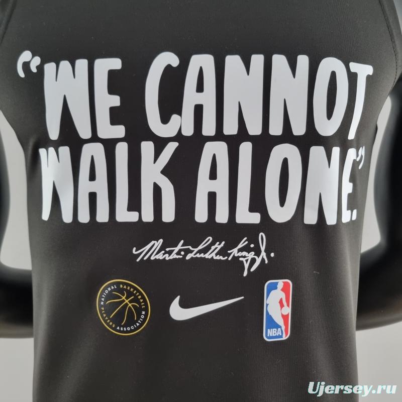 2022 Nike Black Vest Shirts "We Cannot Walk Alone"#K000204