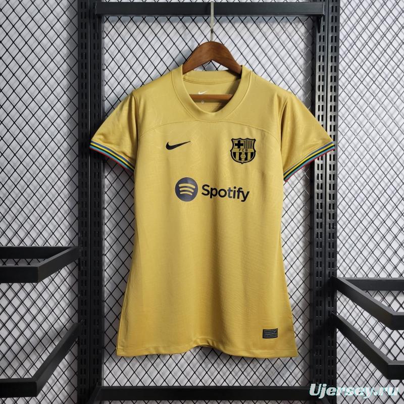 22/23 Woman Barcelona Away Soccer Jersey