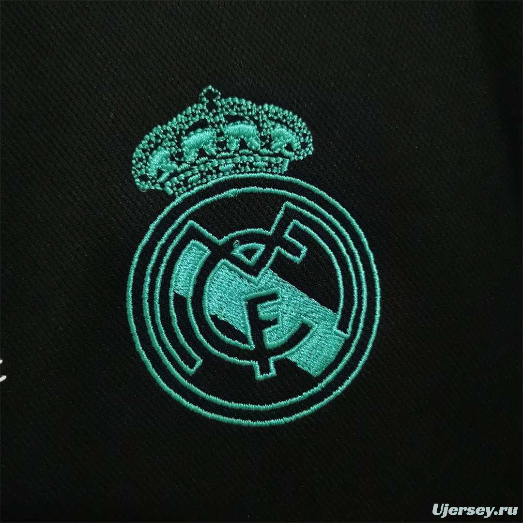 Retro 17/18 Real Madrid Away Soccer Jersey With Full Patch