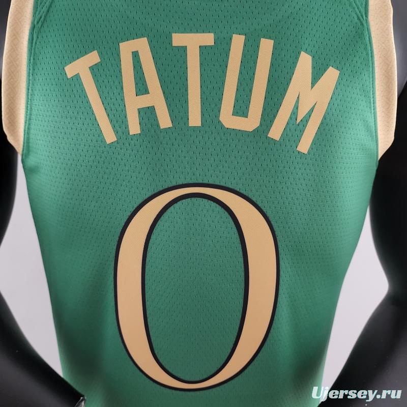 2020 Tatum #0 Boston Celtics City Edition Green NBA Jersey