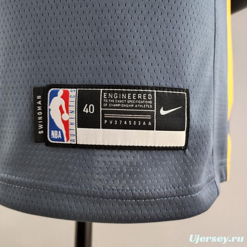 2018 WIGGINS #22 Golden State Warriors Grey NBA Jersey