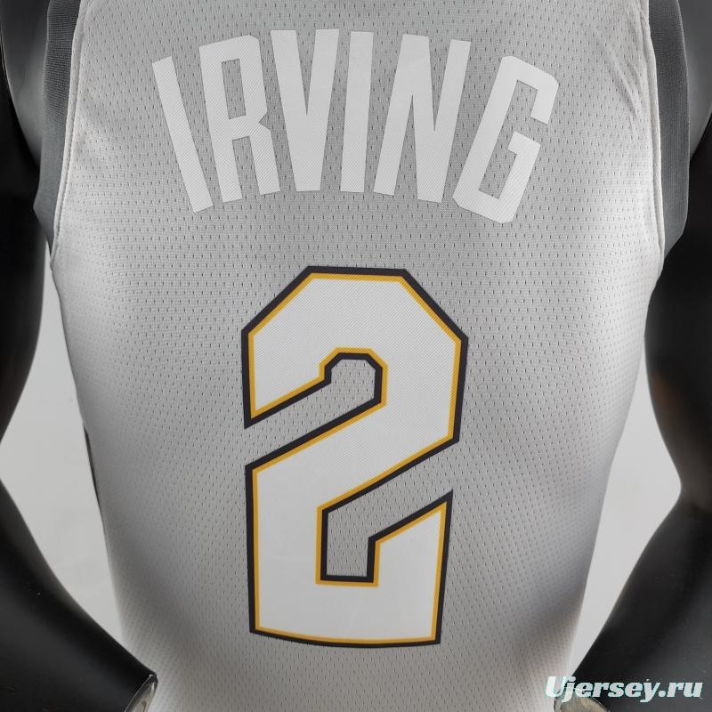 2018 Irving #2 Cleveland Cavaliers Grey NBA Jersey