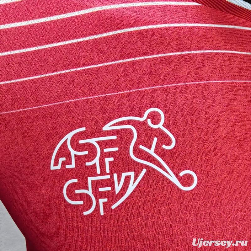 Player Version 2022 Switzerland Home Soccer Jersey